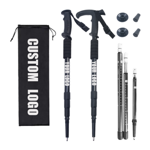 Bâton de randonnée rétractable en aluminium pour le trekking et l'escalade, avec logo personnalisé, vente en gros - Product Image 4