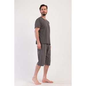 ชุดเซ็ตแขนสั้นสไตล์วินเทจสำหรับผู้ชาย พร้อมกระเป๋า ระบายอากาศได้ดี คอกลม และลายพิมพ์ - Product Image 2