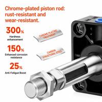 Cylindre pneumatique à piston de type SC Airtac, 1 tonne, 2 tonnes, 10 tonnes, 20 tonnes, grand alésage 80, 100, 125, 160, 200, 250 pour robot convoyeur