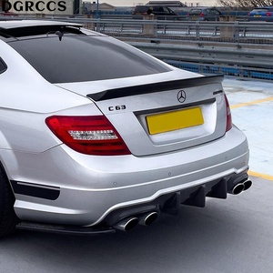 For C-Class W204 4Door Style Carbon Fiber <b>Rear</b> <b>Spoiler</b> Trunk Wing 2007-2014 Carbon Fiber - Product Image 2