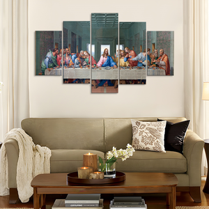 Grandi immagini di Gesù per parete, <span class=keywords><strong>quadri</strong></span> a 5 pannelli per decorazioni musulmane, decorazioni murali per sale espositive, pittura su tela - Product Image 6