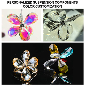 Đèn chùm pha lê hình hoa nhiều màu sắc sang trọng giá sỉ cho phòng khách nhà hàng - Product Image 6