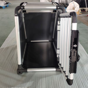 Groothandel Nieuw Ontwerp Sterk Opvouwbaar Huisdierenvervoer Aluminium Hondenkooi Hondenhok Kennel Krat Fabriek Voor Autoreizen Hondenkooi - Product Image 5