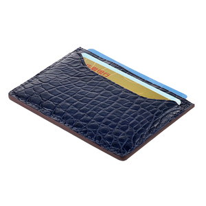 <span class=keywords><strong>Porta</strong></span> Biglietti da Visita di Alta Qualità in Pelle Firmata da Uomo <span class=keywords><strong>Porta</strong></span> <span class=keywords><strong>Carte</strong></span> di Credito di Lusso in Pelle di <span class=keywords><strong>Coccodrillo</strong></span> - Product Image 5