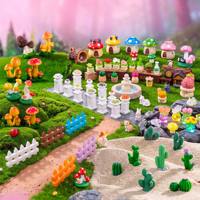 Pot de fleurs en résine pour cactus, champignons, succulentes, plantes en pot, bonsaï, terrarium, scène féerique, cadeau miniature DIY pour amis et collègues