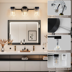 Hot Selling Modern Black Iron LED <b>Wall</b> Lamps for Apartment Living Room Bedroom Bathroom Decoration Nordic Minimalist <b>Sconce</b> - Product Image 5