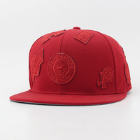 Haute Qualité 100% Acrylique En Gros Feutre Broderie Patch Structuré Plat Bill Snapback Chapeaux Haute Couronne Sports Caractère En Plein Air