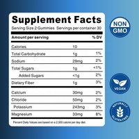 Complément alimentaire en gommes pré-entraînement OEM Gym, gommes électrolytiques pour la construction musculaire, hydratation rapide, booster d'énergie