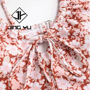 Maillot de bain une pièce personnalisé en polyester, style bikini avec bretelles, motif floral de plage, écologique, du fabricant - Product Image 6