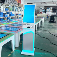 27 Zoll Maßgefertigter Touchscreen-Selbstbedienungs-Kiosk mit Drucker Scanner Kartenleser Kamera für Zahlung Bestellung Check-in