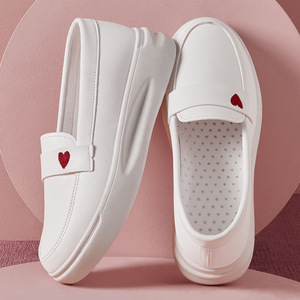 <b>White</b> summer thick-soled sandals for nurses, comfortable, soft sole, breathable, lightweight, non-tiring, non-slip, - Product Image 2