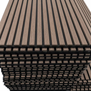 Panel Acústico de Absorción de Sonido, Paneles Acústicos de Listones de Madera con Fieltro PET Ecológico para Decoración de Hoteles y Estudios Modernos APK013 - Product Image 3