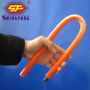 Conduit de recourbement orange de PVC de tuyau de câblage de PVC du marché du Brésil 16mm 20mm avec la prise