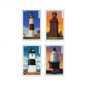 Etiquetas de Sellos Permanentes, Etiquetas Postales con la Bandera de EE. UU., Faroles del Atlántico Medio <span class=keywords><strong>2021</strong></span>, Servicio Postal de Estados Unidos, Pegatinas de Sellos de EE. UU. - Product Image 5