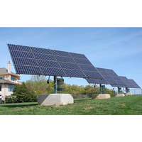 Sistema de seguimiento de panel solar de poste único Controlador de seguimiento solar Rastreador solar de un solo eje