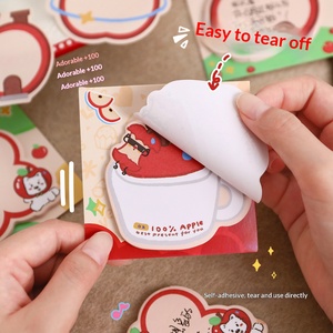 Apple Pattern Cute <b>Sticky</b> <b>Notes</b> Reusable Self Adhesive Memo <b>Notes</b> Office Student Message Stickers - Product Image 3