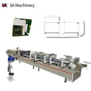 Máquina Automática de Plegado y Encolado de 900 Cajas para Plegado de Papel de 3 Puntos con Fondo Bloqueable, 300M/Min, Pegamento Frío Soluble en Agua - Product Image 1
