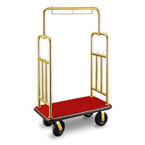 Haute Qualité En Acier Inoxydable Bellman Chariot Chariot À Bagages D'hôtel - Product Image 6