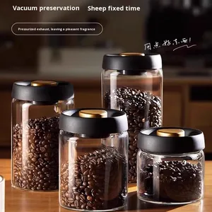 Contenitore Ermetico in <span class=keywords><strong>Vetro</strong></span> Trasparente per Conservazione Alimenti, Estrazione dell'Aria, per Caffè in Grani - Product Image 2