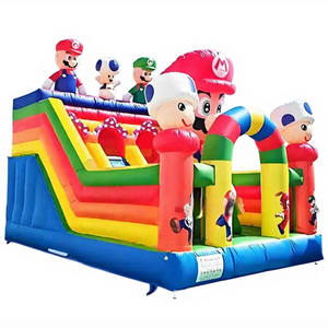 Château gonflable personnalisé Super <span class=keywords><strong>Mario</strong></span> - Château gonflable commercial en PVC <span class=keywords><strong>Mario</strong></span> <span class=keywords><strong>Bros</strong></span> avec toboggan combiné pour parc d'attractions - Product Image 6