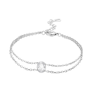 Pulsera de Plata de Ley 925 Personalizada con Logotipo Original de Fábrica Tailandesa, Dijes Colgantes de Mickey, Joyería de Plata 925 - Product Image 1