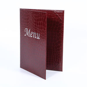 Cubierta de Menú de Piel de Cocodrilo de Alta Calidad A5, Menú de Restaurante de Cuero con Esquinas Reforzadas, Porta Menús de Cuero - Product Image 2