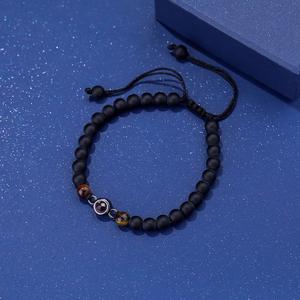 Bracelet de perles synthétiques pendentif de style européen américain 100 langues Bracelets à maillons de chaîne de mode photo haute définition - Product Image 5