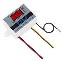 Contrôleur de température numérique LCD XH-W3001 Régulateur thermique Thermostat 220V 10A avec capteur NTC