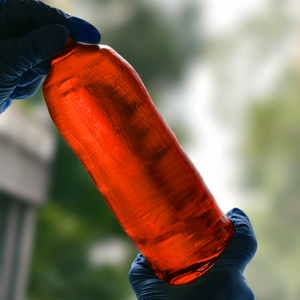 Wholesale <strong>Orange</strong> Sapphire Boule CZ Czochralski Grown Synthetic Corundum Crystal Jewelry <strong>Gemstone</strong> OEM - Product Image 2