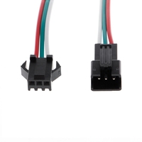 Connecteur JST 3 ou 4 broches personnalisable, mâle/femelle, câble de 10 cm, fiche pigtail pour bande LED