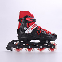 Sports de plein air patins à roulettes réglables pour enfants flash patins de vitesse en ligne