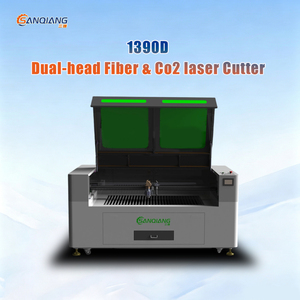 Sanqiang 1390 130W 150W 1500W 3000W Dual-Laser-Schneidemaschine mit CO2- und Faserlaser für Metall, Nichtmetall, Holz, PLT/AI-Unterstützung - Product Image 1