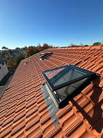 Fenêtres de toit modernes pour toits plats ou inclinés, fenêtres encastrées, puits de lumière 60x60, fenêtres carrées, triangulaires ou en dôme