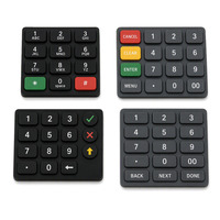 Clavier en silicone pour terminaux industriels d'acquisition de données, touches de fonction et clavier numérique pour testeurs portables et enregistreurs de données