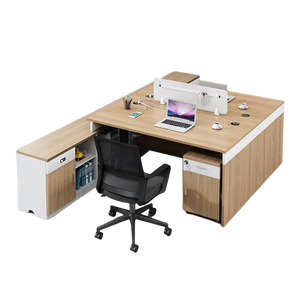 Poste de travail de direction modulaire et convertible haut de gamme BGZ55-66, design moderne, panneau <span class=keywords><strong>mural</strong></span> en bois, commercial - Product Image 6