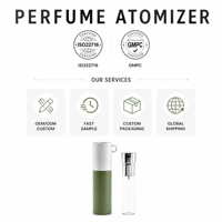 Nouvel atomiseur de parfum portable rechargeable en plastique avec coque torsadée, flacon intérieur en verre de 8 ml ou 10 ml, pour voyage, avec porte-clés