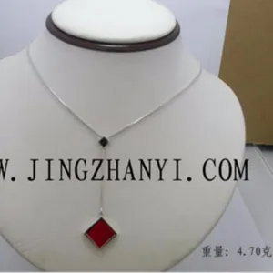 Jingzhanyi 보석 공장 디자인 및 제조 925 스털링 실버 목걸이 인기있는 실버 목걸이 사용자 정의 보석