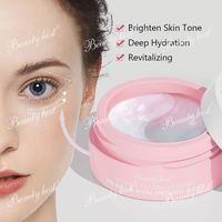 Patchs Hydrogel pour les Yeux au Collagène Doré 24K OEM ODM, Patchs Éclaircissants pour les Yeux au Collagène Double Couleur