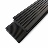 Dek Lantai WPC Solid Co-extrusion Tahan Air Sistem Interlocking Anti Selip Tahan Api Kontemporer Halus untuk Luar Ruangan, Patio, Kolam Renang