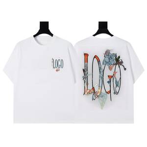 T-shirt di Design alla Moda di Alta Qualità, Stile Vintage Americano, Logo Hip Hop Nero, Top in Cotone AMM per Uomo - Product Image 3