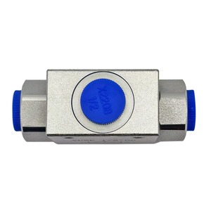 Vanne hydraulique à trois voies VUSF G1 2 en acier, commande manuelle, pour produits pétroliers - Product Image 1