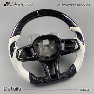 Volante Deportivo de Fibra de Carbono Forjado con LED Inteligente Personalizado de Nueva Generación para BMW G45 G60 G61 G70 M5 G99 525i M 530i Serie 7 - Product Image 3