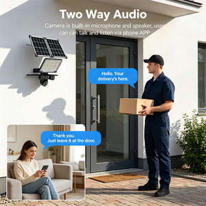 Caméra PTZ 4G WiFi <span class=keywords><strong>solaire</strong></span> 2-<span class=keywords><strong>en</strong></span>-1 avec projecteur, triple objectif 12MP, triple écran, IP65, détection et suivi humains, et panneau <span class=keywords><strong>solaire</strong></span> - Product Image 3