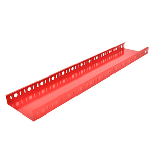 Bandeja de Cables de Acero con Recubrimiento en Polvo Rojo, Resistente a la Corrosión, para Soporte de Cables de Alimentación en Fábricas - Product Image 1