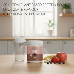 Proteine Vegetali in Polvere OEM al Gusto Cioccolato per Nutrizione Sportiva, Recupero Muscolare Post-Allenamento, Frullati e Smoothie, Confezione Personalizzata - Product Image 3