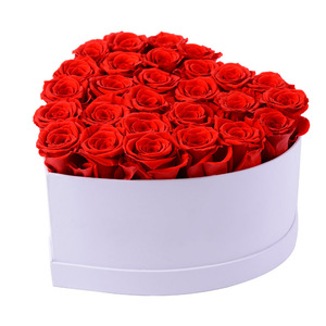 Rosas inmortales eternas de alta calidad, cabeza de flor, rosas reales conservadas en caja de corazón para Navidad, cumpleaños del Día de San Valentín - Product Image 2