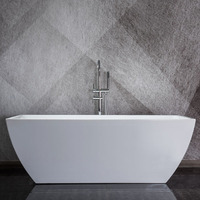 Tunisie 2mm mince bord Autoportante pour 2 personnes Noir Acrylique Rectangle Forme Grands Bains À Vendre Baignoire droite