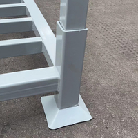 Carter Rack de stockage en acier robuste Usine Vente en gros Conteneur métallique Cage Palette Pneus Supports empilables et détachables