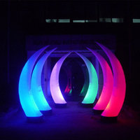 Pilier gonflable LED à changement de couleur, personnalisé, colonne suspendue et décorative, cône d'air