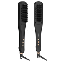 Cepillo Profesional de Vapor para Alisar el Cabello, Peine Iónico para Peinar con Vapor, Máquina de Peinado para Salón de Belleza con Cuidado de Humectación